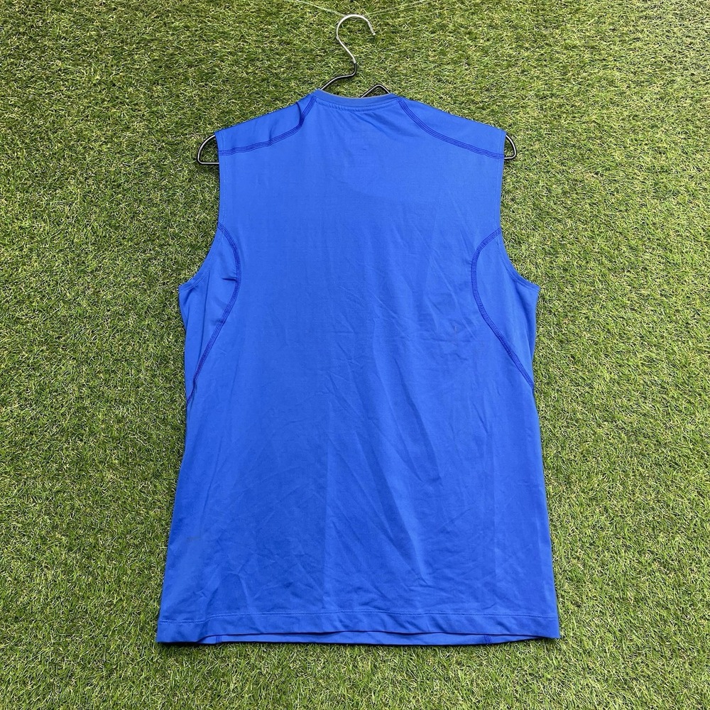 Nike Pro Training Tank Top Mens Medium Dri-Fit Sleeveless Slim Fit Blue 838087 - Picture 2 of 14